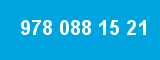 978 088 15 21 978 088 15 21